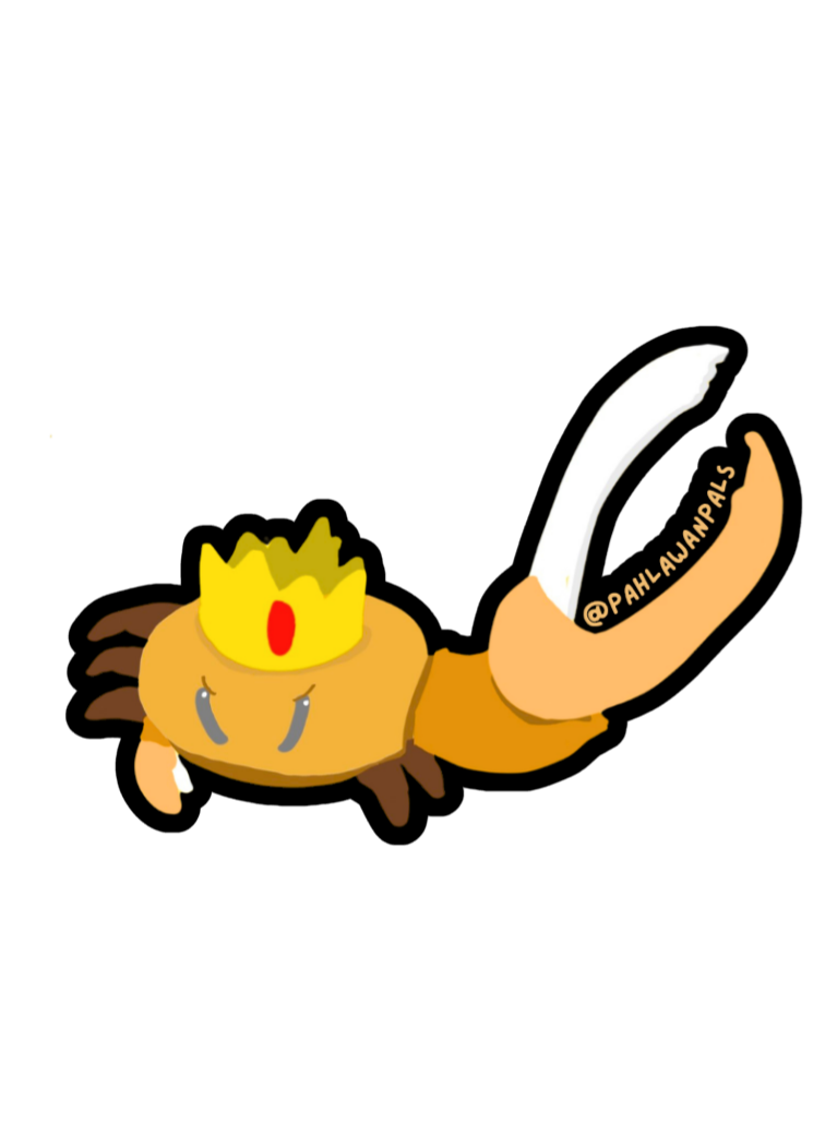 Clawtavius the Crab Sticker