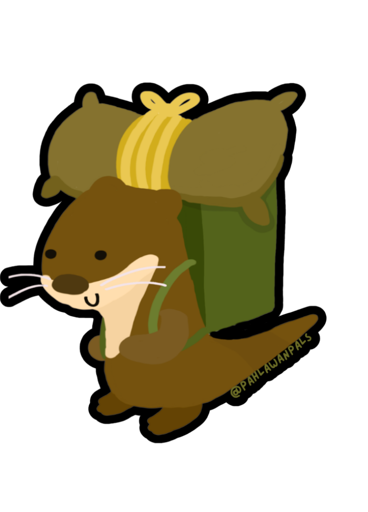 Ollie the Otter Sticker